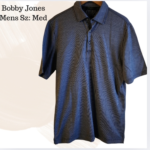 Bobby Jones Blue Polo Shirt Classic Knit - Picture 1 of 8